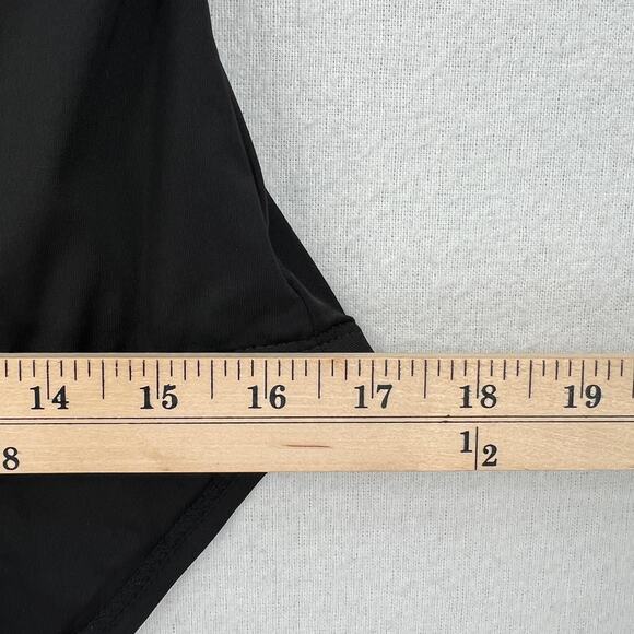 ANDIE Mykonos Classic One Piece Swimsuit Women XL Black Plunge V Neck Wide Strap - Picture 13 of 14